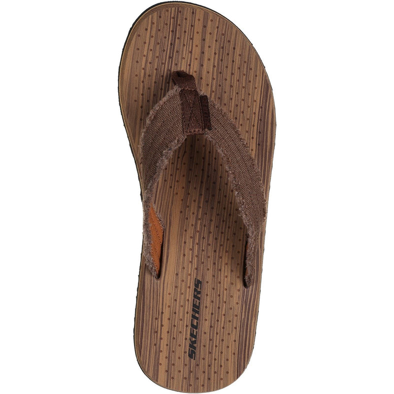Skechers Tantric Fritz Men's Brown Fabric Sandals
