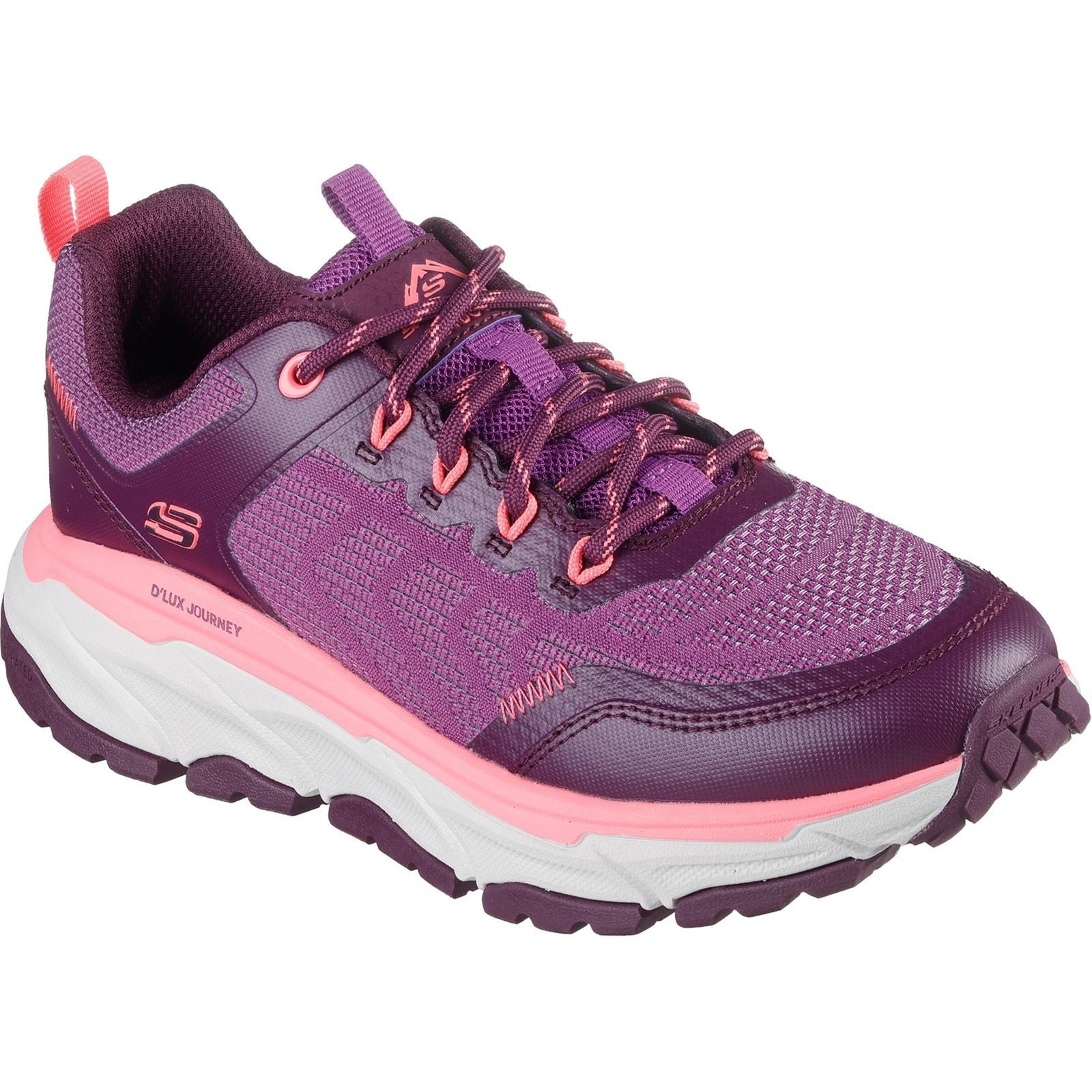 Skechers D'Lux Journey Marigold Scarponi Da Trekking Sintetici Da Donna Color Lampone