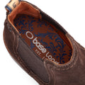 Base London Portland Stivali Da Uomo In Pelle Marrone Bruciata