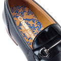 Base London Russo Mocassini Neri In Pelle Da Uomo