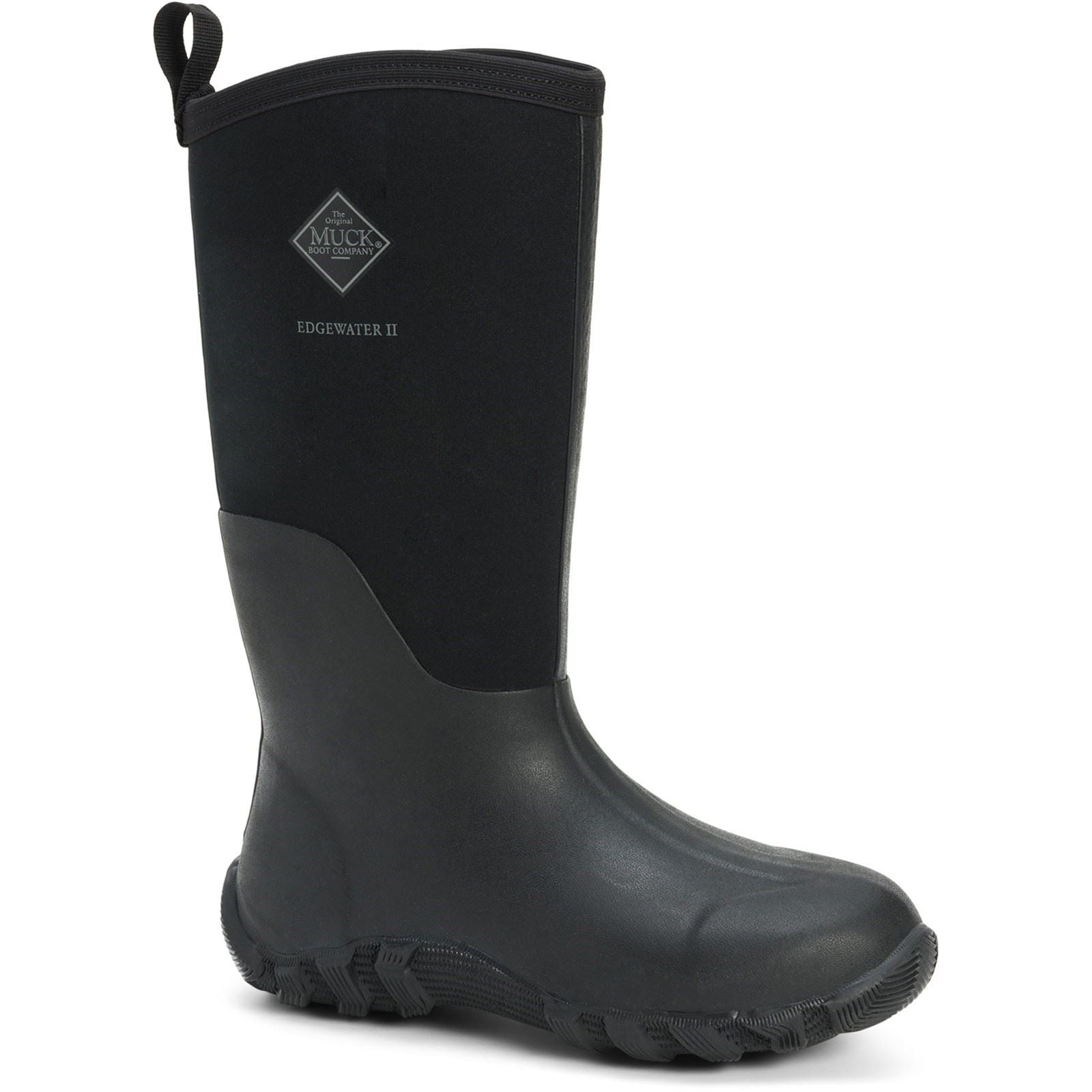 Muck Boots Edgewater II Stivali In Gomma Nera Da Pioggia