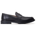 Base London Ivey Mocassini Neri In Pelle Da Uomo