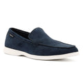 Ben Sherman Amarillo Scarpe Da Uomo Mocassino Blu In Camoscio
