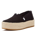 TOMS Canvas Valencia Espadrillas Donna Sandalo Nero