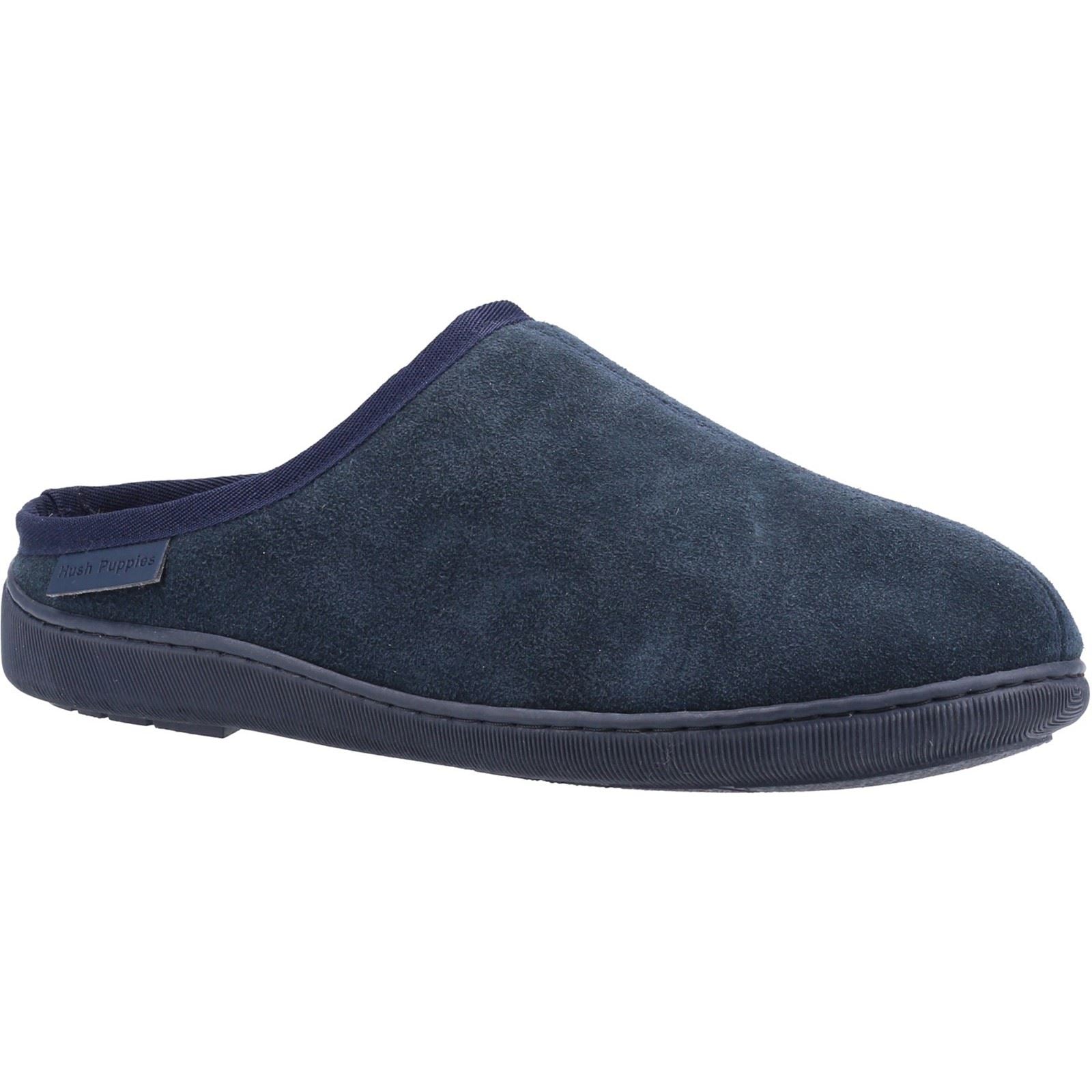 Hush Puppies Ashton Pantofole Uomo In Camoscio Blu Scuro.