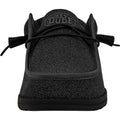 HEYDUDE Wally Sox Scarpe Da Barca In Micro Camoscio Nero Totale Da Uomo