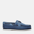 Timberland Classic 2 Eye Scarpe Stringate Blu In Pelle Da Uomo