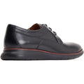 Base London Wing Scarpe Oxford Nere In Pelle Da Uomo