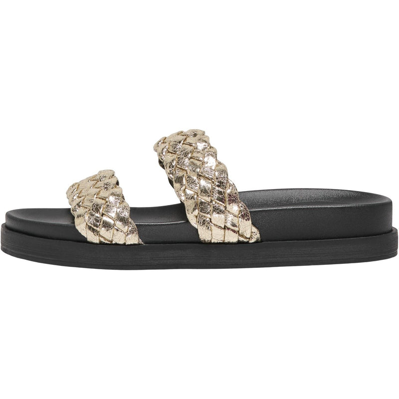 ONLY MINNIE 16 Sandali Dorati In Sintetico Da Donna