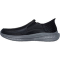 Skechers Slade Cooper Scarpe Da Mocassino Nere In Pelle Da Uomo