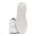 Karl Lagerfeld Kapri Signia Emboss Lo Lace Scarpe Da Ginnastica Bianche In Pelle Da Donna