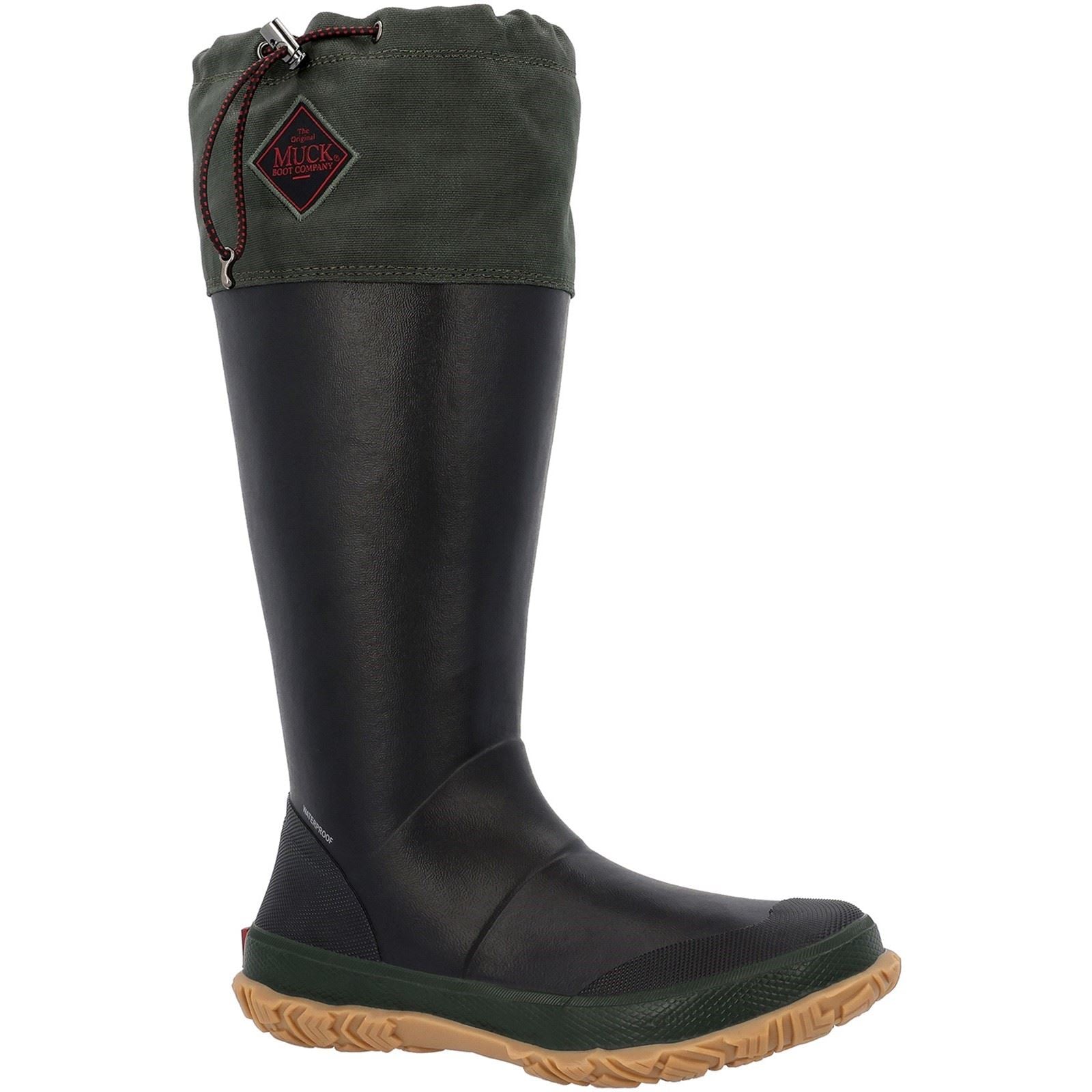 Muck Boots Forager Stivali In Gomma Neri/Verde Muschio