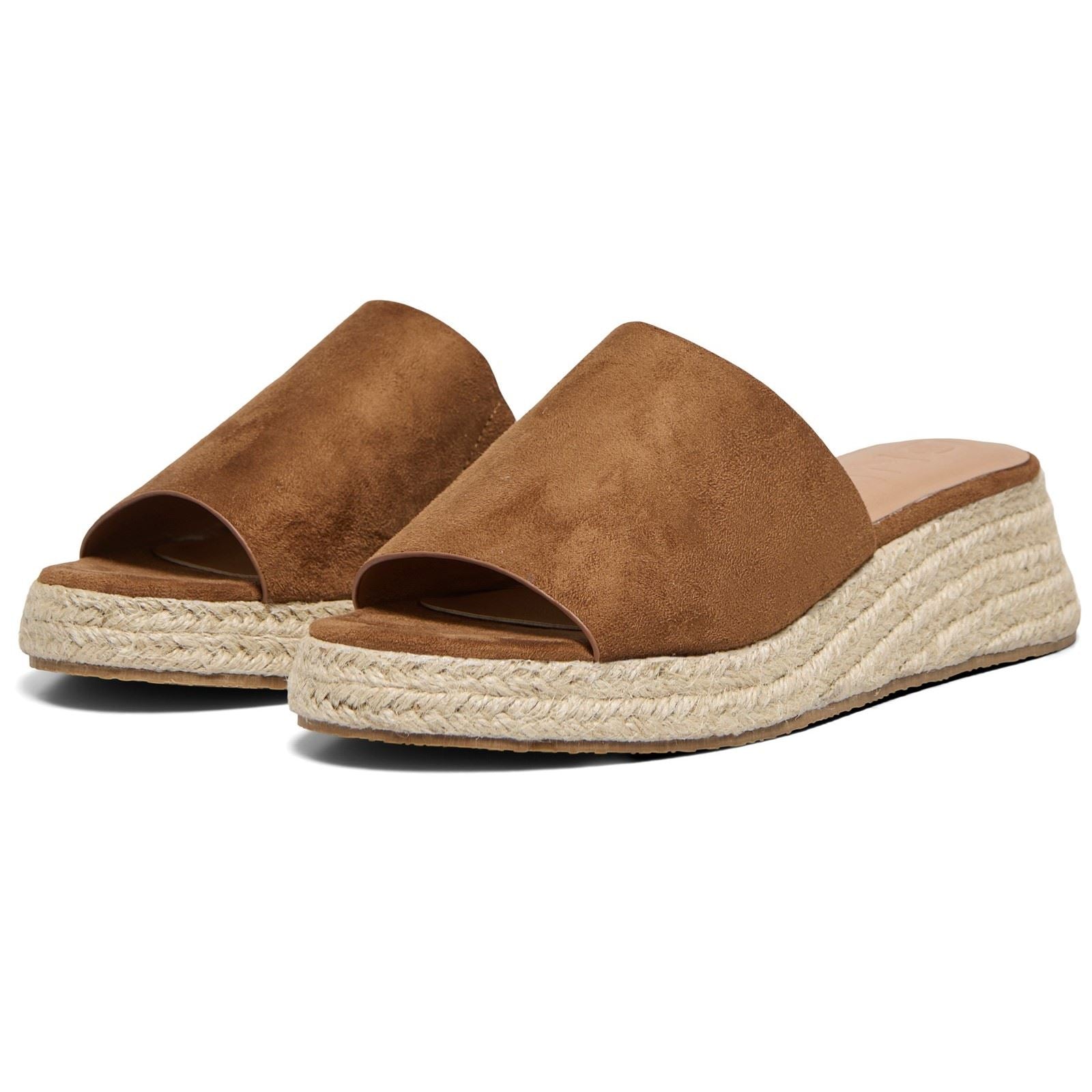ONLY MINERVA 3 Mules Da Donna In Sintetico Color Cognac