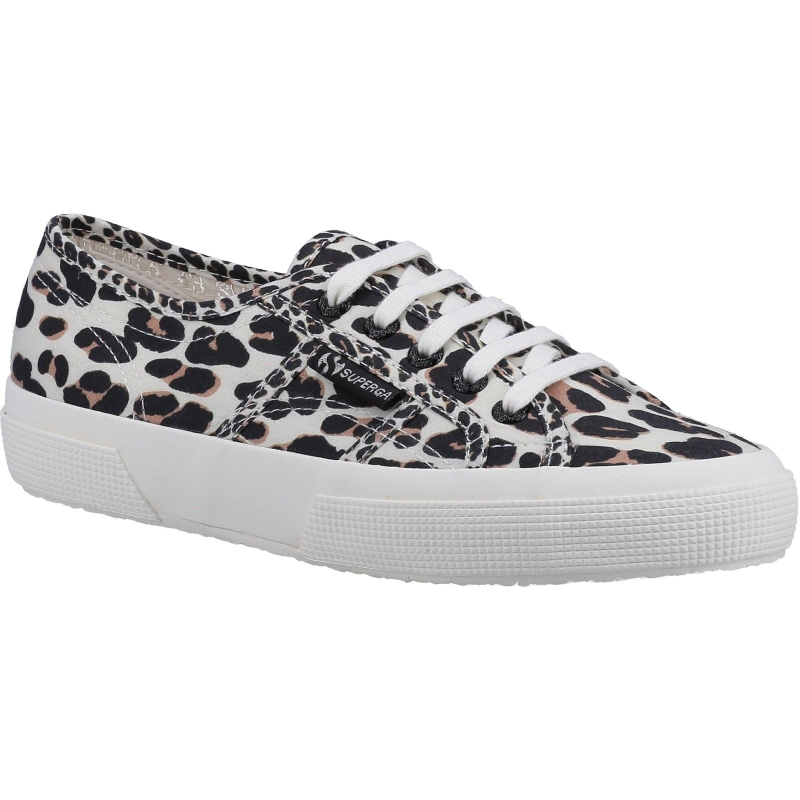 Superga 2750 Light Leopard Print Sneakers In Cotone Leggero Color Beige Chiaro Da Donna Con Stampa Leopardata.