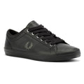 Fred Perry Baseline Scarpe Da Ginnastica Nere Da Uomo In Pelle
