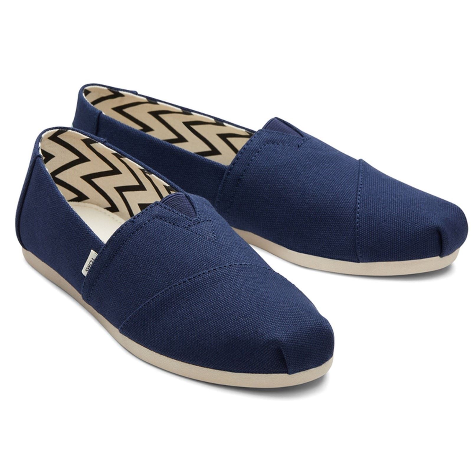 TOMS Alpargata Espadrillas Blu Scuro Da Donna In 100% Cotone