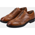 Hush Puppies Santiago Scarpe In Pelle Da Uomo Color Cuoio Con Lacci.
