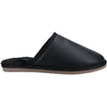 Hush Puppies Coady Pantofole Nere In Camoscio Da Uomo