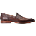Base London Bruno Scarpe Da Uomo In Pelle Marrone Bruciata