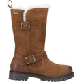 Hush Puppies Winnie Stivali In Pelle Da Donna Color Cammello.