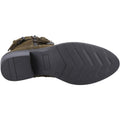 Hush Puppies Jenna Stivali Khaki Da Donna In Pelle