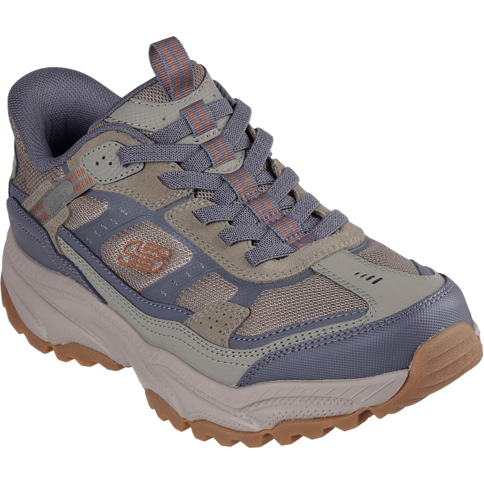 Skechers Vigor AT Stivali Da Trekking In Pelle Per Uomo Verde/ Grigiastro.