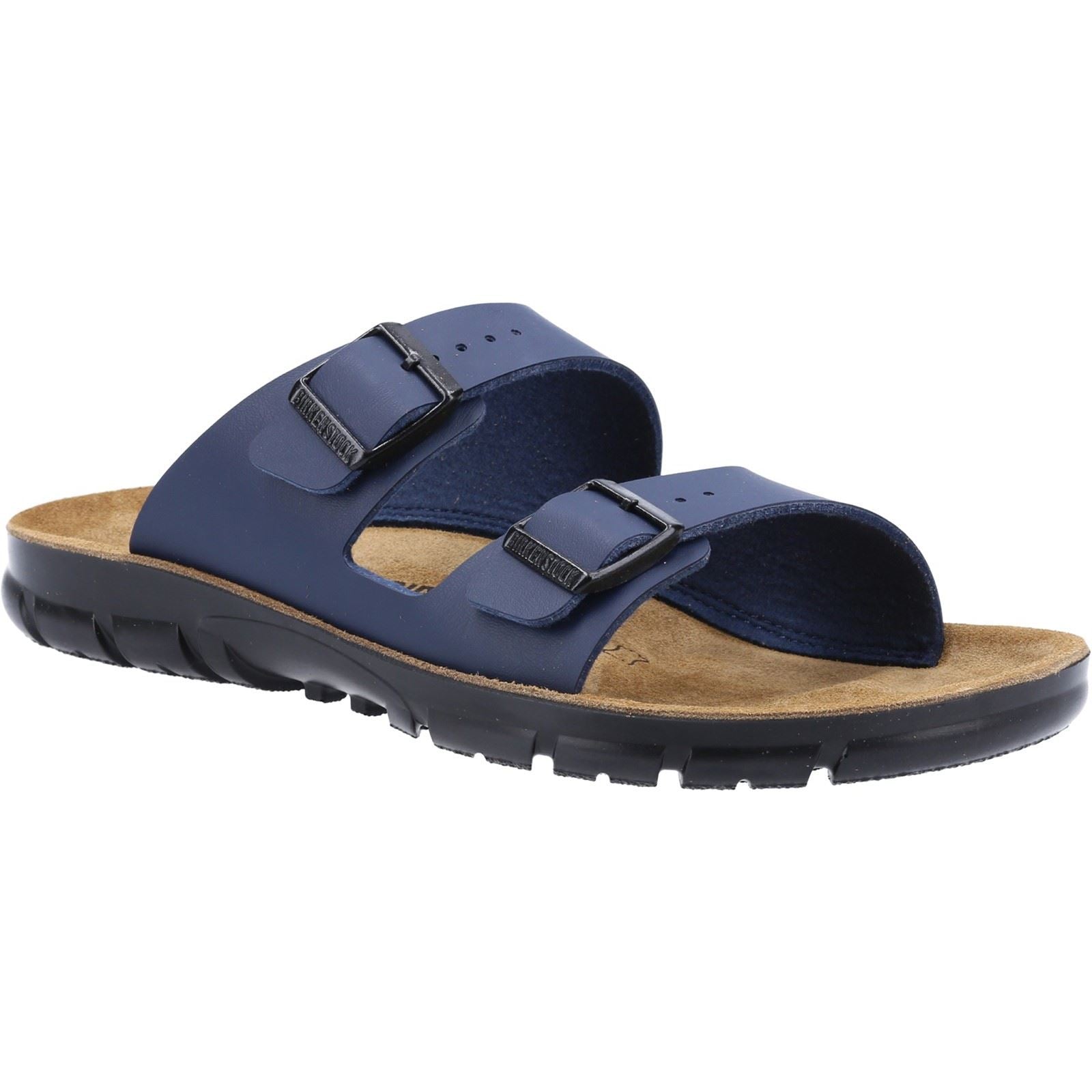 Birkenstock Bilbao Sandali Blu In Pelle Da Uomo