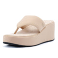 FitFlop Platfforms Wedge Sandali Beige Da Donna