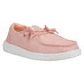 HEYDUDE Wendy Canvas Mocassini Rosa Da Donna Al 100% In Cotone