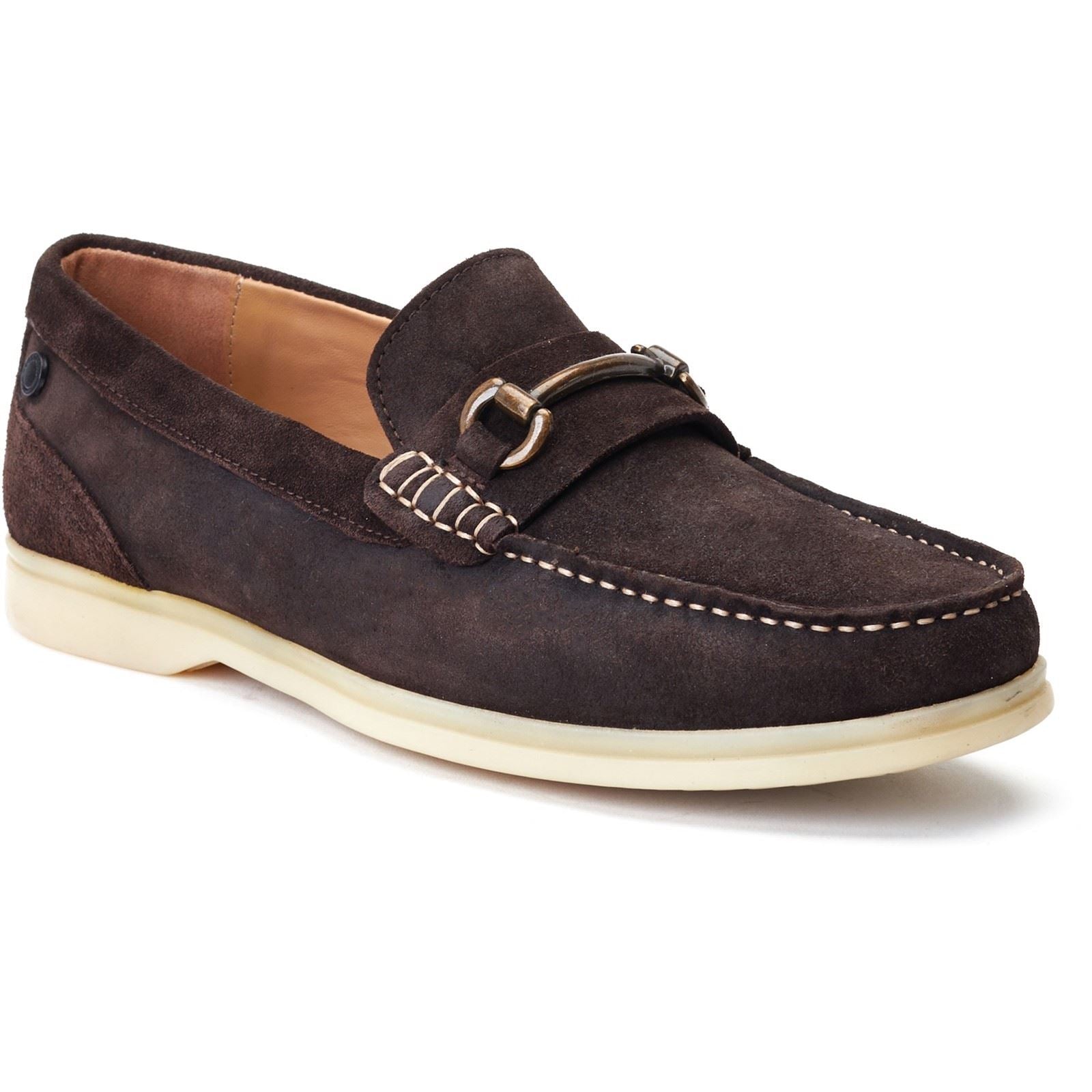Base London Snapper Scarpe Da Uomo In Pelle Marrone Bruciata