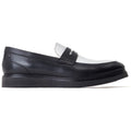 Base London Sid Scarpe Da Uomo In Pelle Nera/Bianca