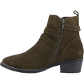 Hush Puppies Jenna Stivali Khaki Da Donna In Pelle