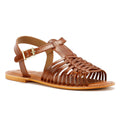 Tower London Hurache Sandali Da Donna In Pelle Marrone
