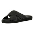 TOMS Mae Crossover Sandali Neri In Pelle Da Donna