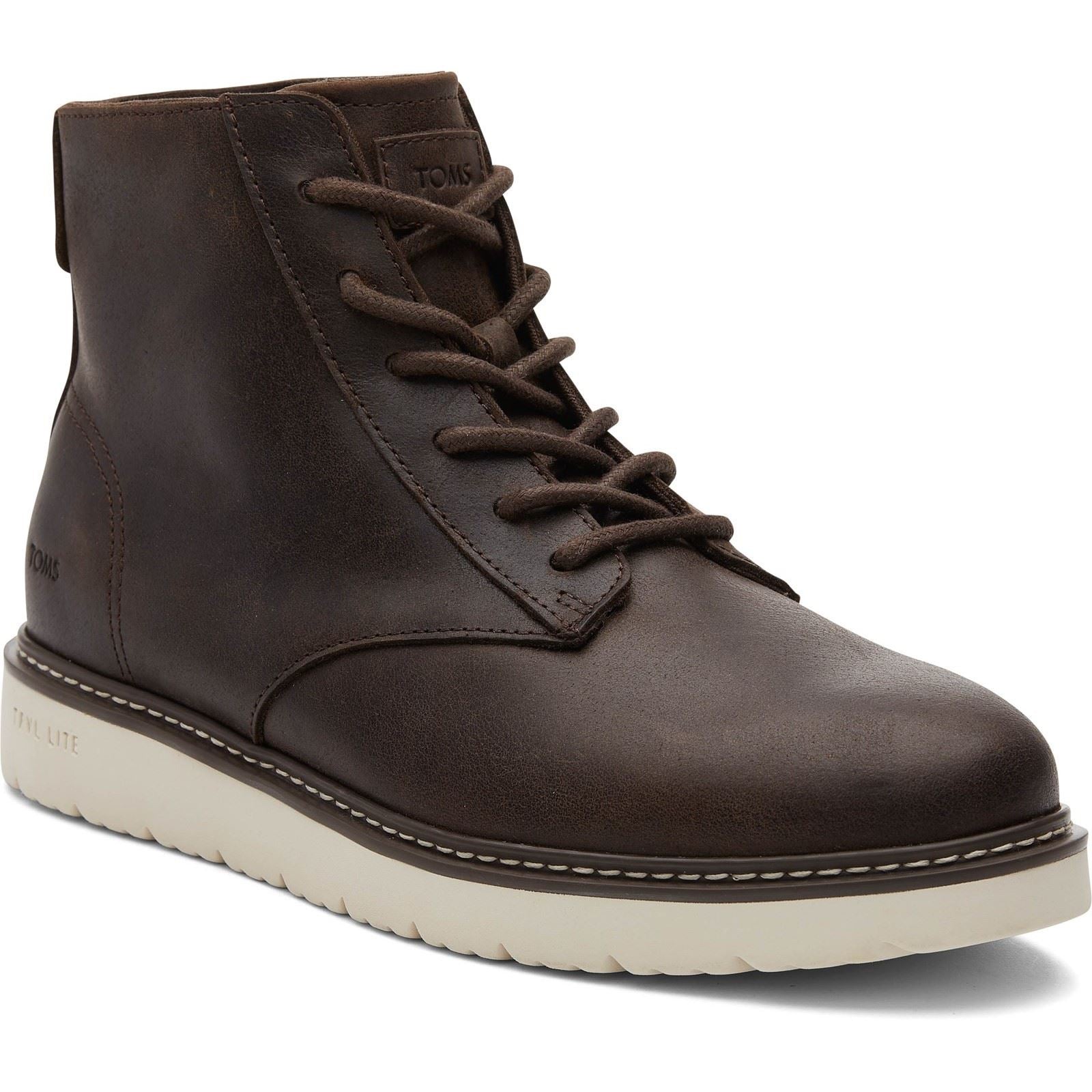 TOMS Navi TRVL Lite Ranger Stivali Da Uomo In Pelle Marrone Scuro
