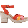 TOMS Majorca Strappy Sandali Da Donna In Pelle Con Fiamma