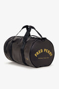 Fred Perry Tonal Classic Barrel Borsa A Tracolla In Poliestere Nero/Oro