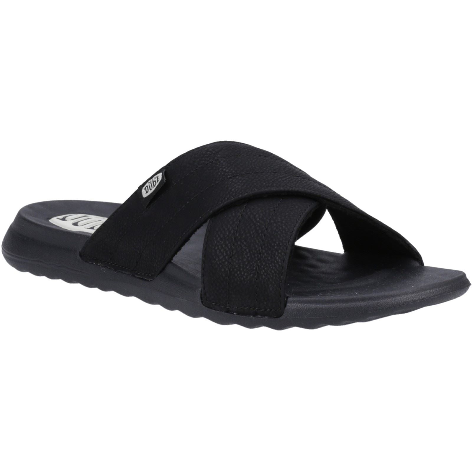 HEYDUDE Christi Slide Distressed Sandali Neri Da Donna