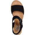 Skechers Desert Kiss Serendipitous Sandali Neri Da Donna In Poliestere