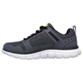 Skechers Track Knockhill Scarpe Da Ginnastica Uomo In Pelle Grigio Antracite/Nero