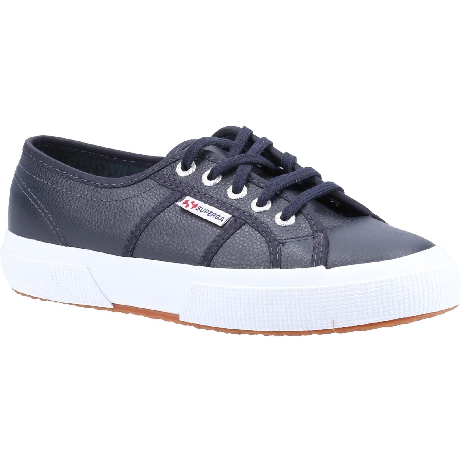 Superga 2750 Sneakers In Pelle Blu Navy Da Donna