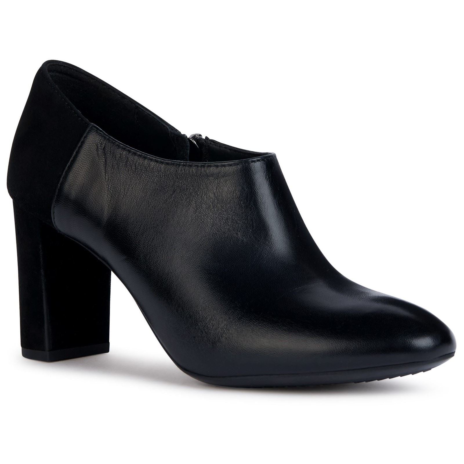 Geox D PHEBY Tacchi Neri In Pelle Di Nappa Da Donna