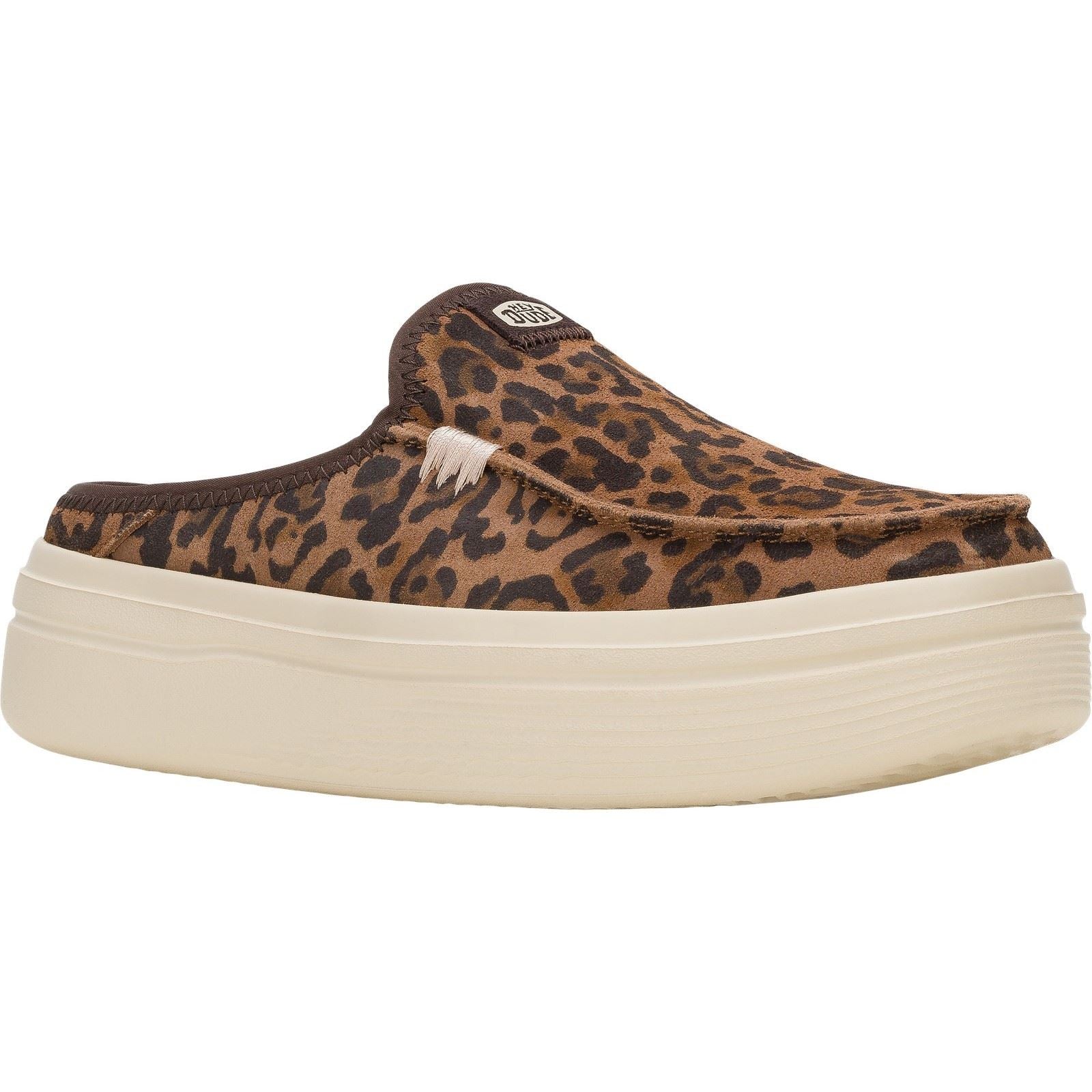 HEYDUDE Austin Lift Classic Muli Leopardati Marroni In Pelle Da Donna