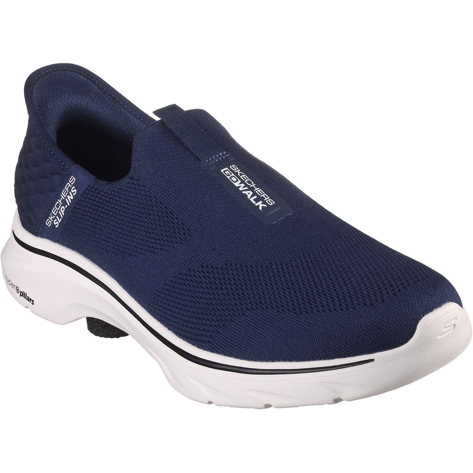 Skechers GO WALK 7 Easy On 2 Scarpe Da Ginnastica In Mesh Da Uomo, Blu Navy