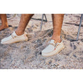 HEYDUDE Wally Coastline Scarpe Da Barca In Tessuto Bianco Pietra Da Uomo