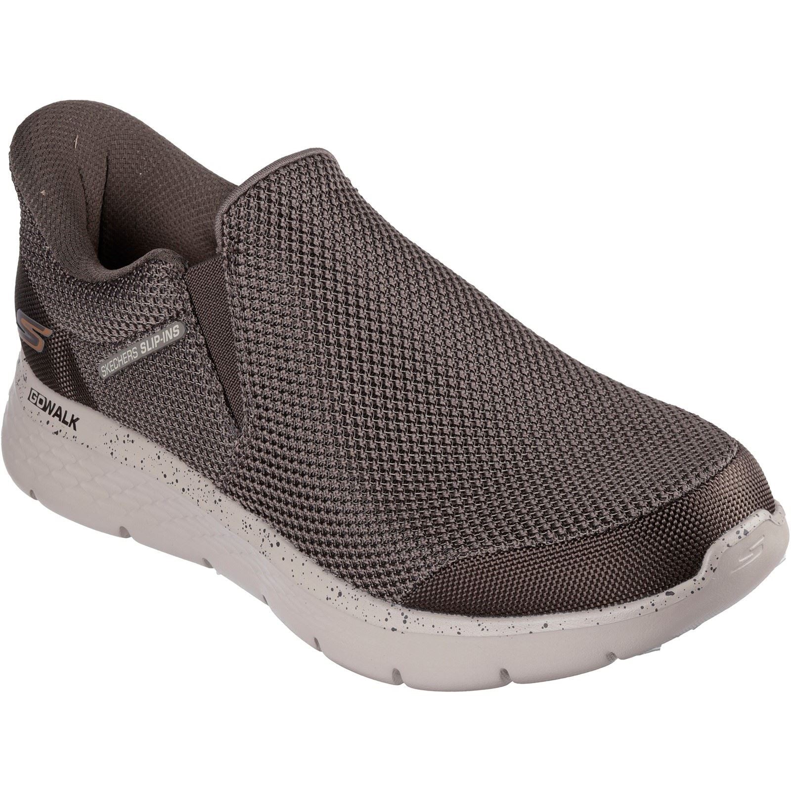 Skechers GO WALK Flex Ojai Scarpe Da Ginnastica Khaki Da Uomo In Tessuto