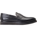 Base London Sid Mocassini Neri In Pelle Da Uomo