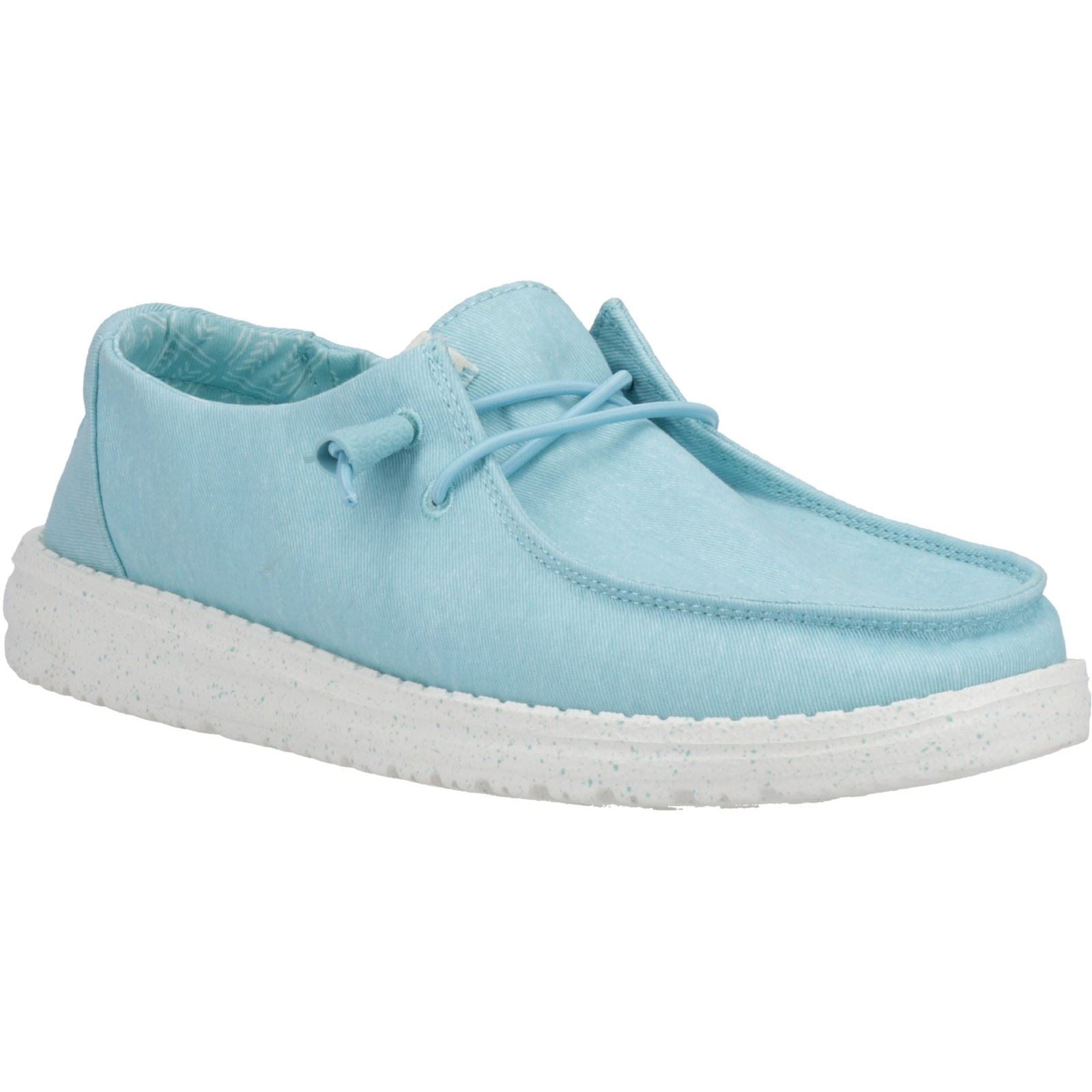 HEYDUDE Wendy Canvas Mocassini Turchesi In Cotone Al 100% Da Donna