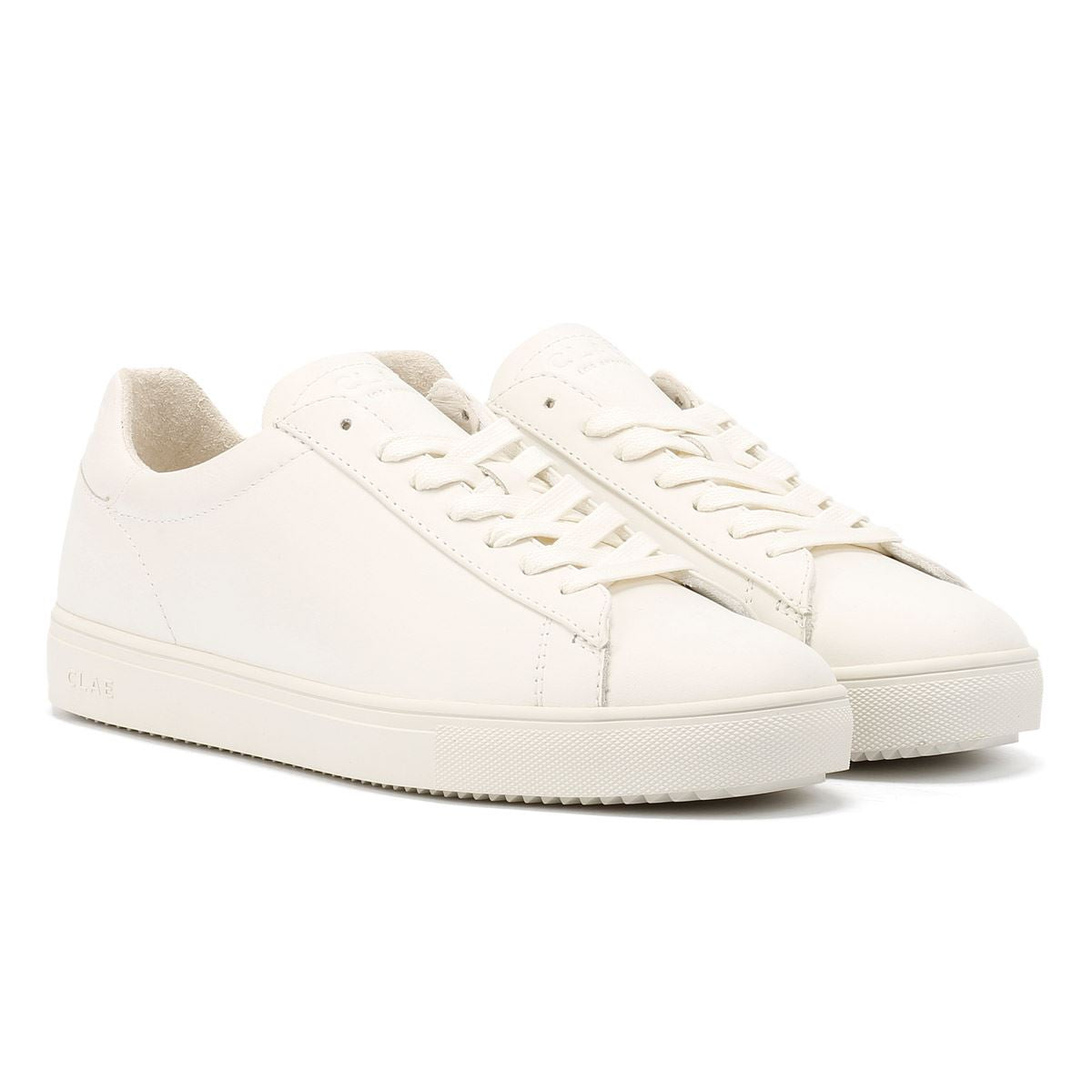 Clae Bradley Essentials Sneakers Bianche In Pelle Da Uomo