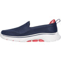 Skechers GO WALK 7 Vina Scarpe Da Ginnastica Da Donna In Tessuto Blu Navy/Corallo